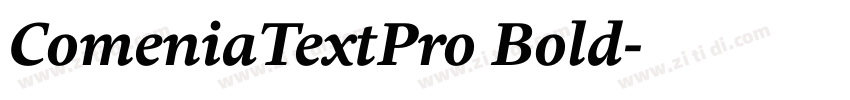 ComeniaTextPro Bold字体转换 ComeniaTextPro Bold字体转换